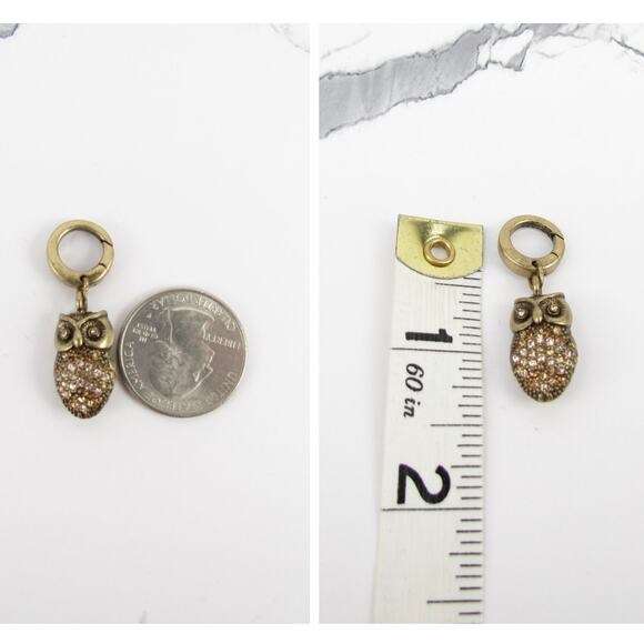 Fossil Rhinestone Owl Charm - Picture 5 of 5